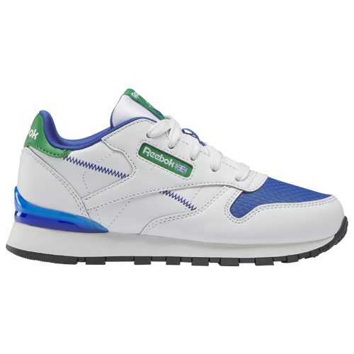 

Boys Preschool Reebok Reebok Classic Leather Step N Flash - Boys' Preschool Running Shoe Vector Blue/Ftwr White/Ftwr White Size 11.0