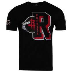 Men's - Pro Standard Rockets Mash Up T-Shirt - Black/Black
