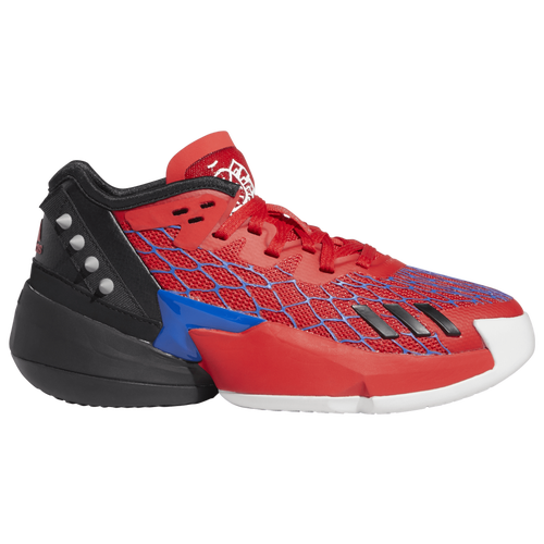 

Boys adidas D.O.N. Issue #4 Basketball Shoes - Boys' Grade School Red/Blue/Black Size 06.0