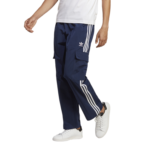 

adidas Originals Mens adidas Originals 3 Stripe Cargo Pants - Mens Night Indigo Size XL