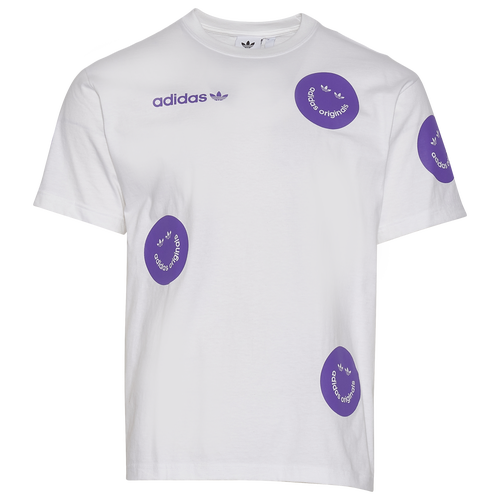 

adidas Originals adidas Originals Smiley T-Shirt - Mens White/Blue Size XL