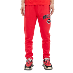 Men's - Pro Standard Rockets Stacked Logo Hoodie - Red/Red