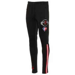Men's - Pro Standard Rockets Team Logo Pro Track Pants - Black/Black