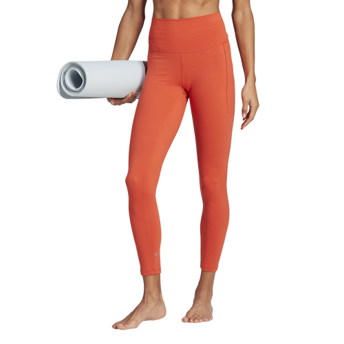 adidas adidas Yoga Studio 7/8 Leggings - Red