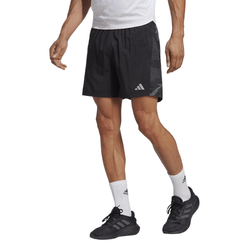 

adidas Mens adidas Own The Run Seasonal Shorts - Mens Black/Grey Six/Grey Six Size S