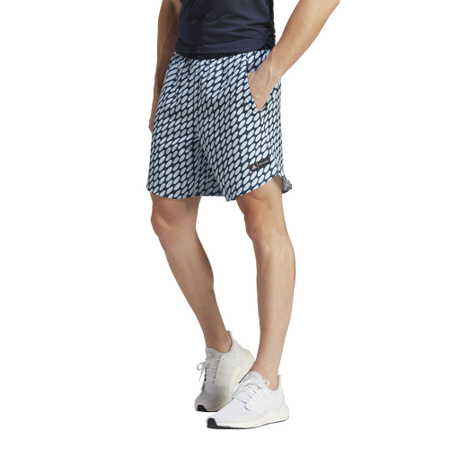 

adidas Mens adidas Merimekko Designed 4 Training Shorts - Mens Ice Blue/Legend Ink Size S