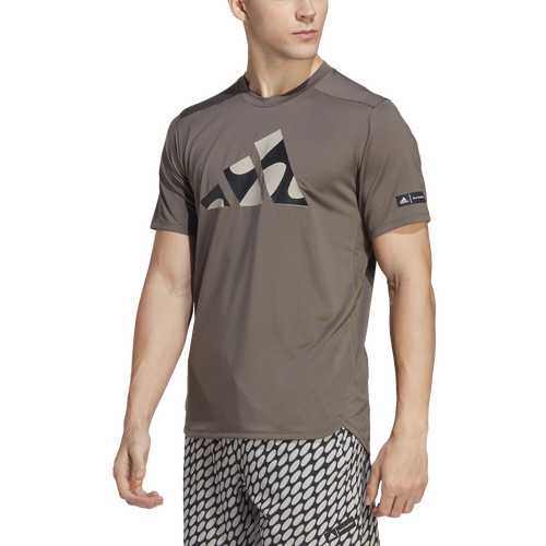 

adidas Mens adidas Merimekko Designed 4 Training T-Shirt - Mens Branch/Light Brown/Black Size XXL