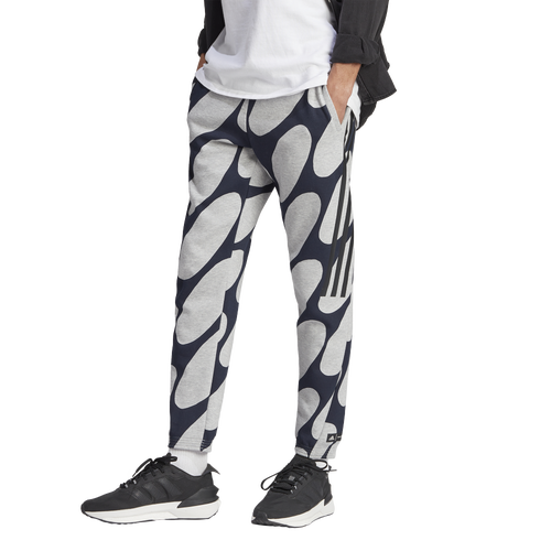 

adidas Mens adidas Sportswear Merimekko 3-Stripes Pants - Mens Medium Solid Grey/Legend Ink/Collegiate Navy Size S