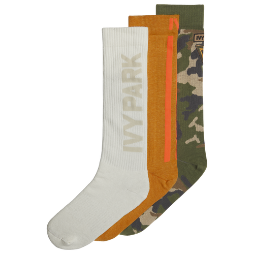 

adidas Womens adidas Ivy Park 3 Pack Crew Socks - Womens Focus Orange/Wild Pine/Cream White Size M