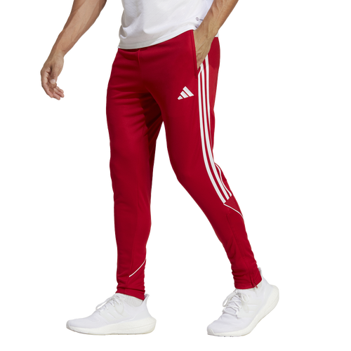 

adidas Mens adidas Tiro 23 Track Pants - Mens White/Team Power Red Size 3XL