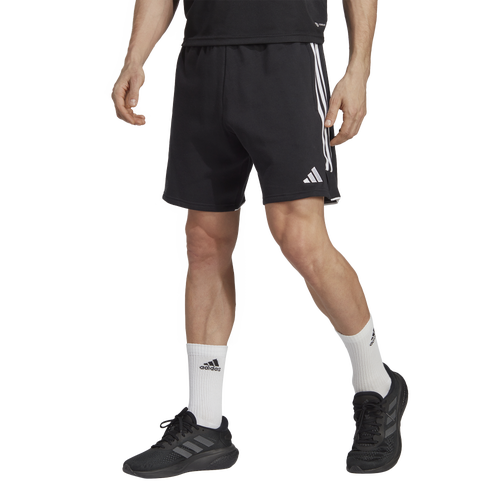 

adidas Mens adidas Tiro 23 Fleece Shorts - Mens Black/White Size M