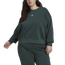 adidas Plus Size Sweatshirt - Women's Mineral Green
