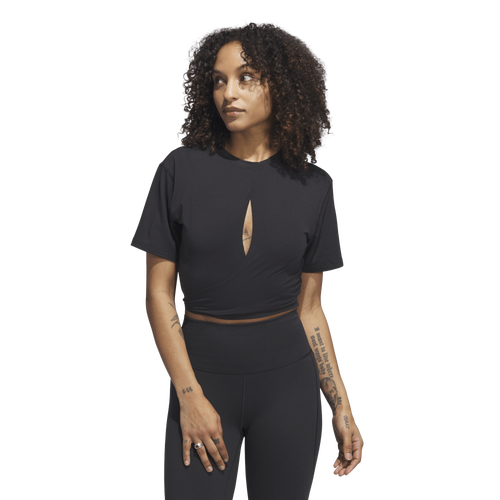 

adidas Womens adidas Yoga ST T-Shirt - Womens Black Size M