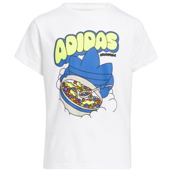 Boys' Grade School - adidas B For Breakfast T-Shirt - White/Yellow