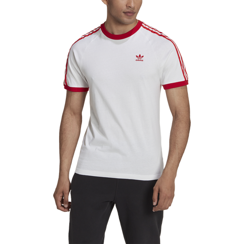 

adidas Originals adidas Originals 3-Stripes T-Shirt - Mens White/Scarlet Size L