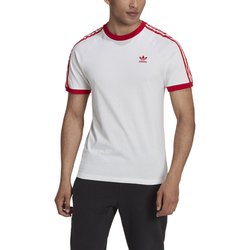 

adidas Originals adidas Originals 3-Stripes T-Shirt - Mens White/Scarlet Size S