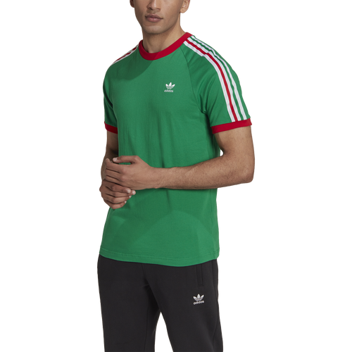

adidas Originals adidas Originals 3-Stripes T-Shirt - Mens Red/Green Size M