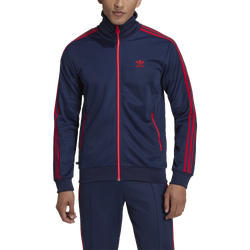 Men's - adidas Originals Beckenbauer Track Jacket - Team Navy/Blue/Scarlet