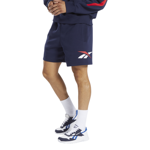 

Reebok Mens Reebok Classic Leather Shorts - Mens Vector Navy Size M