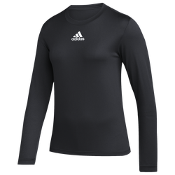Women's - adidas Team Pregame BOS Long Sleeve T-Shirt - Black/White