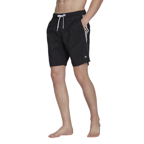 

adidas Mens adidas Future Icons 3-Stripes Classic Swim Shorts - Mens Black/White Size S