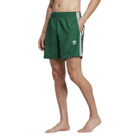 Adidas green store swim shorts