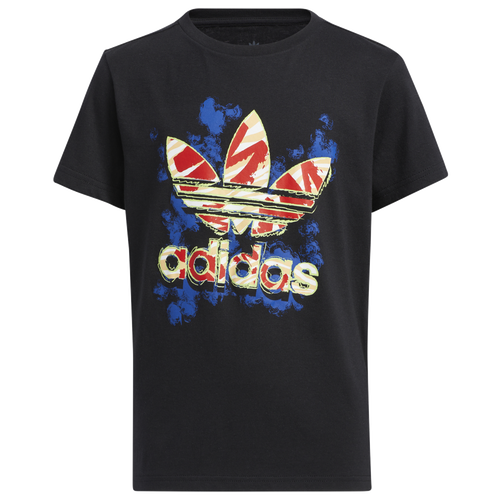 

adidas Originals Boys adidas Originals Adicolor Bold Trefoil T-Shirt - Boys' Grade School Black/Multi Size XL