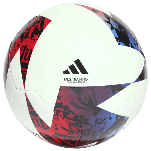 

adidas adidas MLS Training Soccer Ball - Adult White/Blue/Red Size 4