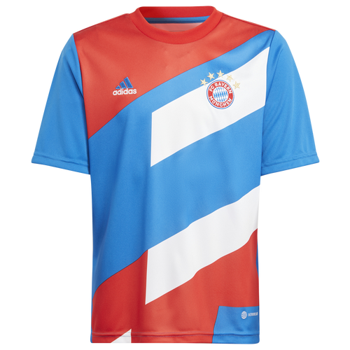 

Boys adidas adidas FC Bayern Pre-Match Soccer Jersey - Boys' Grade School Red/Bright Royal Size L