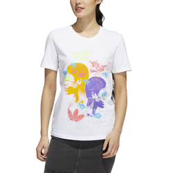 Women's - adidas Short Sleeve Graphic T-Shirt - White/Multi