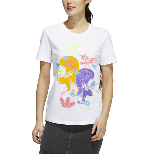 

adidas Originals adidas Originals Short Sleeve Graphic T-Shirt - Womens White/Multi Size S