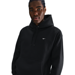 Men's - Nike Solo Swoosh BB PO Hoodie - Black/Black/White