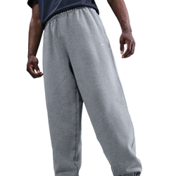 Men's - Nike Solo Swoosh BB CF Pant - Light Smoke Grey/White/Dark Grey Heather
