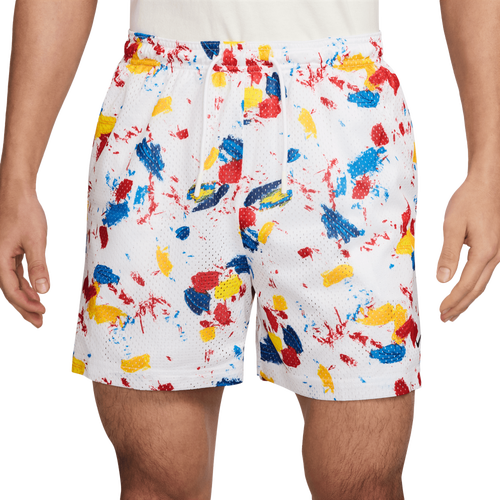 MENS - Nike Dri-FIT Practice Mesh 5" Shorts - White/Black