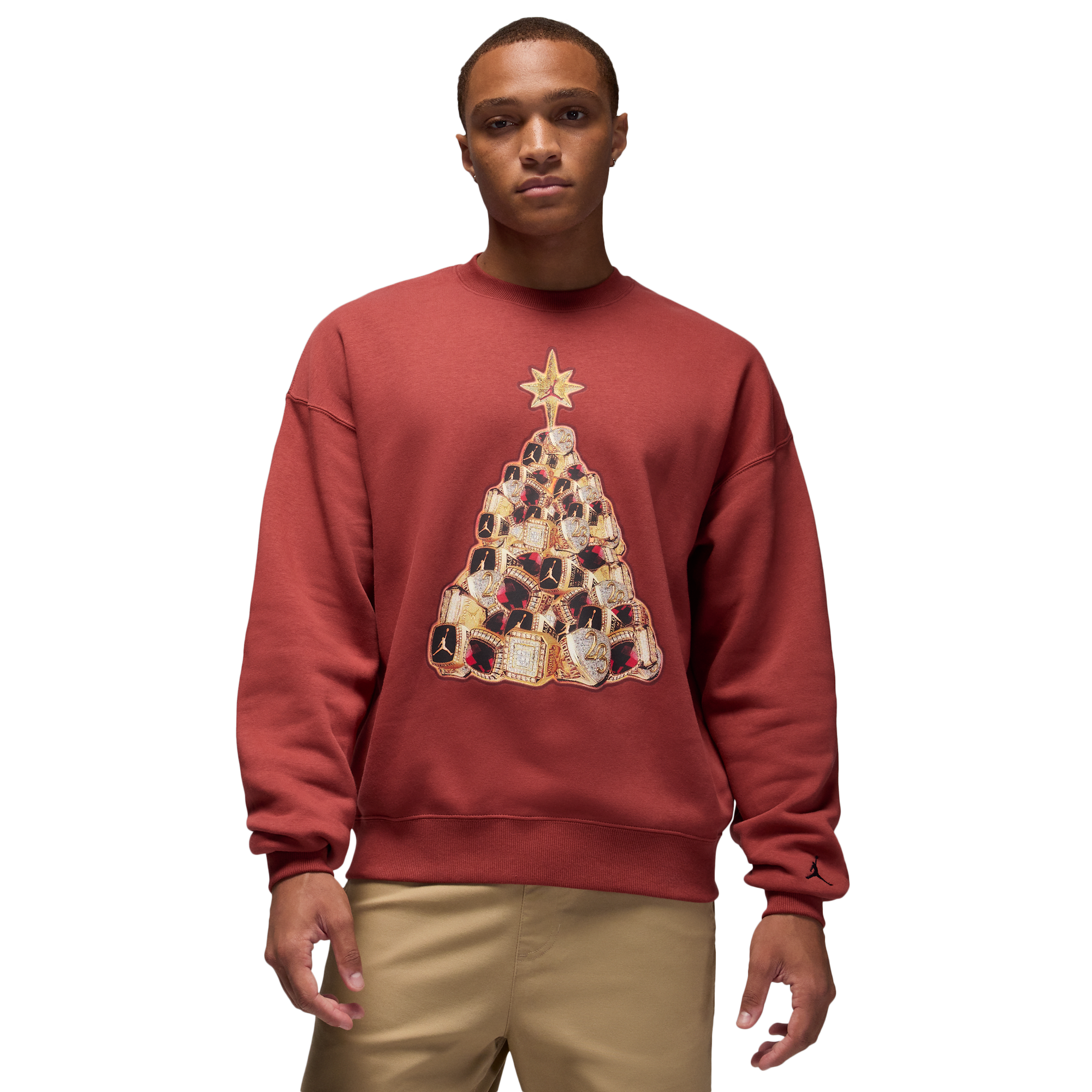 Jordan Brooklyn Holiday Fleece Crew - Men's | Champs Sports