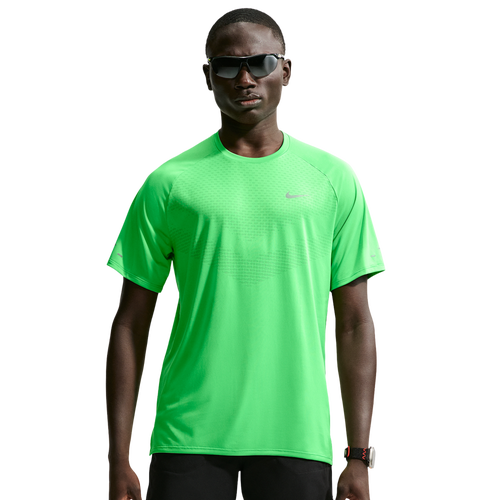  - Nike Dri-FIT ADV STRIDE SS TOP - Green Spark/Reflective Silver