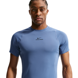 Men's - Nike Pro Training Dri-FIT SS Top - Indigo Storm/Black