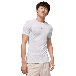 Men's - Jordan Dri-FIT Sport Short Sleeve Base Layer Top - Black/White