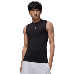 Men's - Jordan Dri-FIT Sport Sleeveless Base Layer Tank  - Black/White