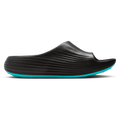 Nike Reactx Rejuven8 Slides - Nike Black/Gamma Blue Metallic Silver