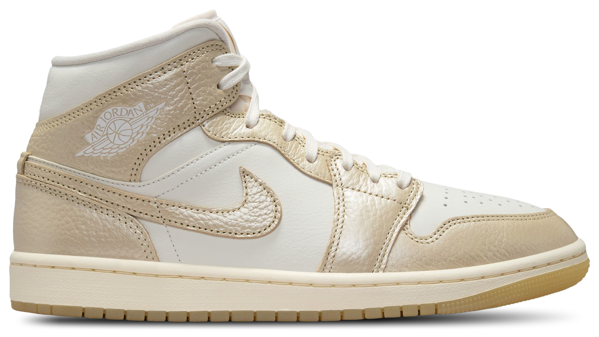 Jordan AJ 1 Mid - Jordan Sail/Team Gold Pale Ivory