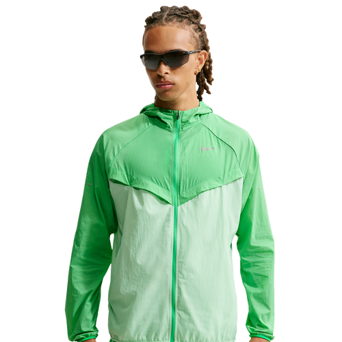 MENS - Nike UV RPL STRIDE JACKET - Green Spark/Cucumber Calm Reflective Silver