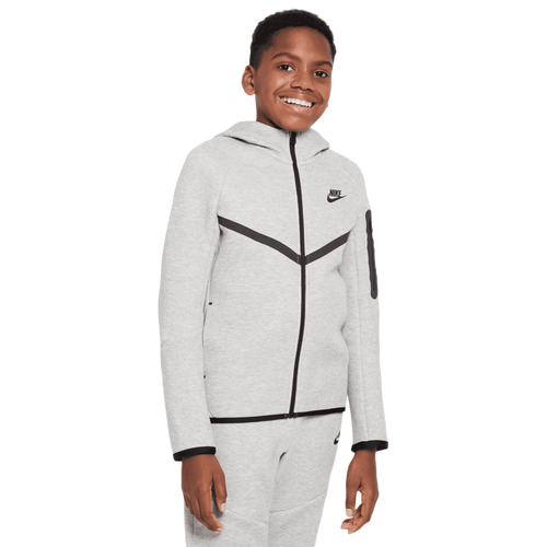 

Boys Nike Nike Tech Fleece Full-Zip - Boys' Grade School Black/Grey Size XS