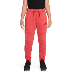 Boys' Grade School - Nike Tech Fleece Pants - Red/Black