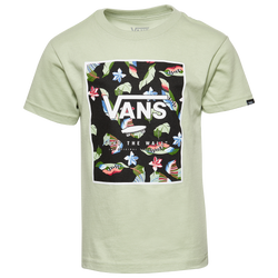 Boys' Preschool - Vans Floral Logo Box T-Shirt - Green/Green