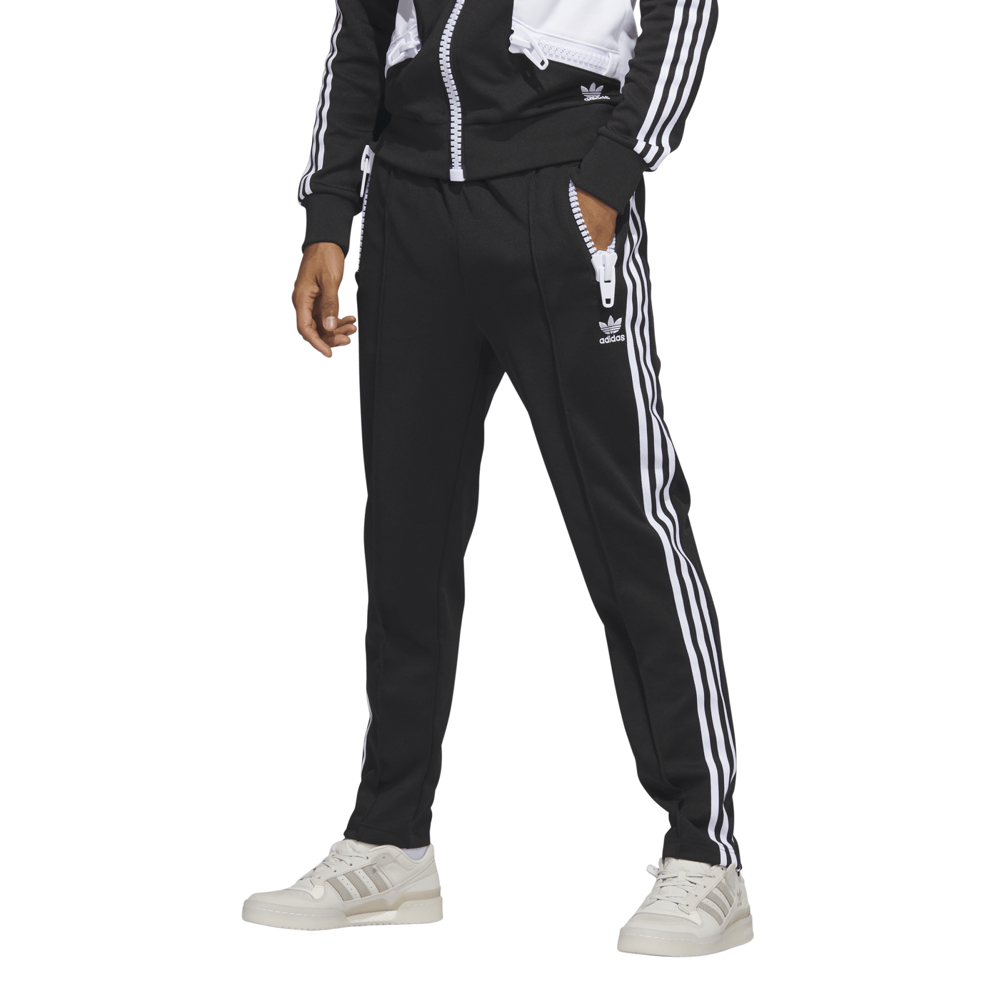 Shop adidas Jeremy Scott Big Zip Track Pants HY1817 green