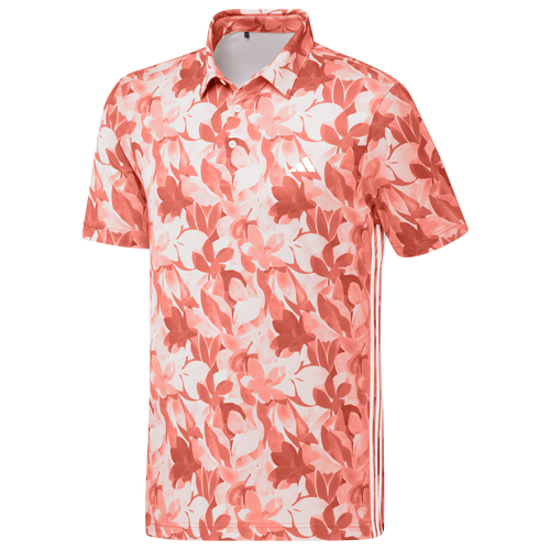 

adidas Mens adidas Floral Polo - Mens Coral Fusion/Pantone/White Size S