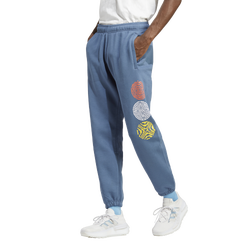 Men's - adidas Originals Cartoon Graphic Sweat Pants - Blue/Orange