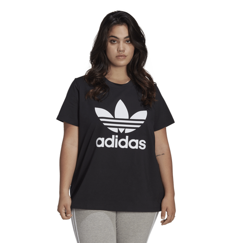 

adidas Originals Womens adidas Originals Plus Size Trefoil T-Shirt - Womens Black