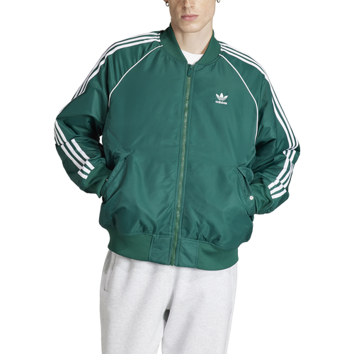 

adidas Mens adidas Lifestyle Premium Collegiate Jacket - Mens Collegiate Green Size L